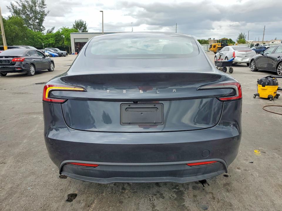 2025 Tesla Model 3 VIN 5YJ3E1EA2SF035987 COPART salvage auction — FRONT END, Fl - Certificate Of Destruction, sold $6,200 on 2026-07-20 (photo 6)