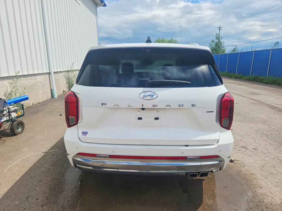 2024 Hyundai Palisade VIN KM8R5DGE7RU765547 COPART salvage auction — FRONT END, Ns - Salvage Title, sold $9,300 on 2026-07-16 (photo 6)