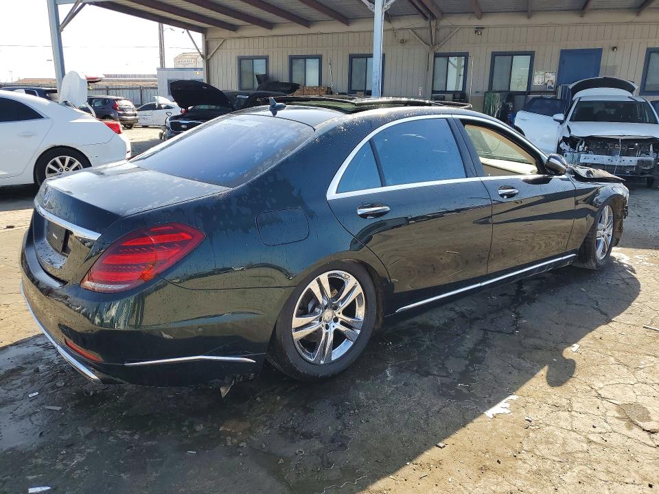 2018 Mercedes-benz S-klasse VIN WDDUG6GB9JA354737 COPART salvage auction — FRONT END, Ca - Salvage Certificate, sold $7,400 on 2026-07-16 (photo 3)