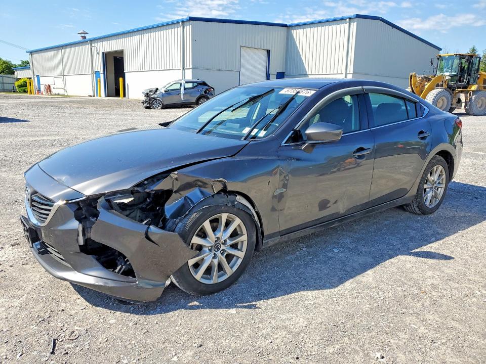 2017 Mazda 6 VIN JM1GL1U58H1112570 COPART salvage auction — FRONT END, Ny - Mv-907A Salvage Certificate, sold $1,250 on 2026-07-27 (photo 1)