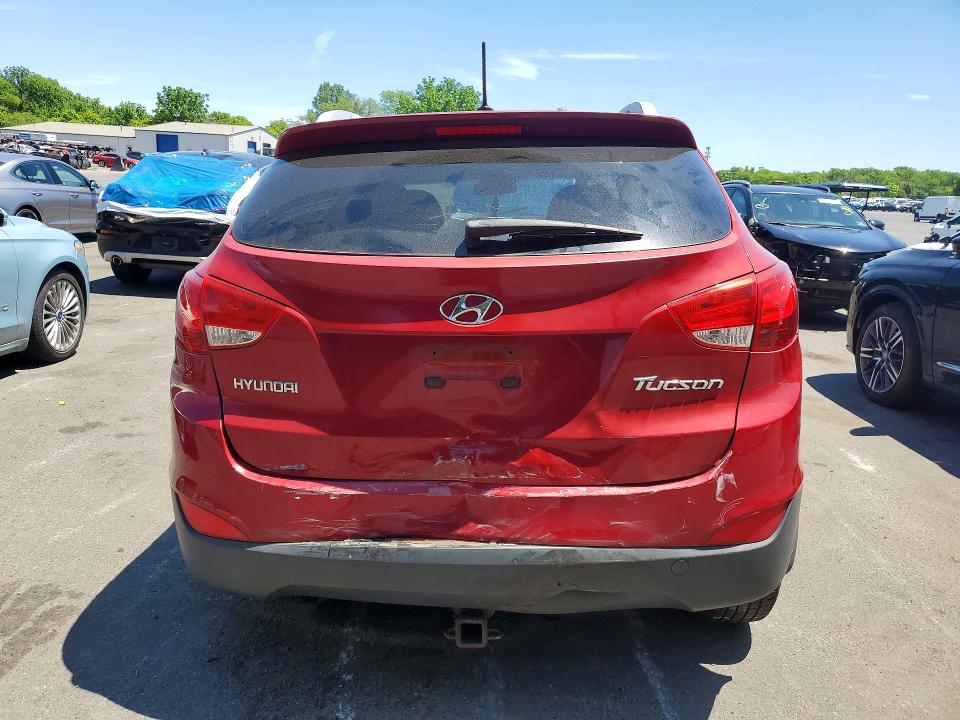 2012 Hyundai Tucson VIN KM8JU3AC1CU513091 COPART salvage auction — ALL OVER, NJ - CERT OF TITLE-SALVAGE (P), sold $550 on 2026-07-02 (photo 6)