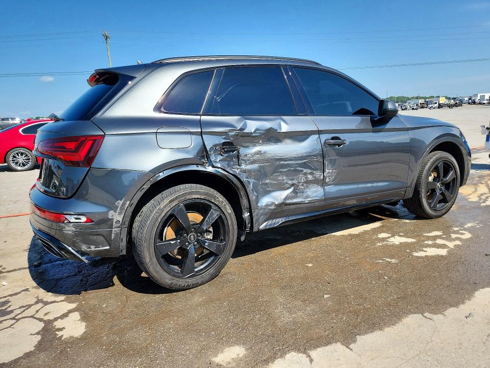 2022 Audi Q5 VIN WA1FAAFY1N2050924 COPART salvage auction — SIDE, TN - SALVAGE CERTIFICATE, sold $13,700 on 2026-07-29 (photo 3)