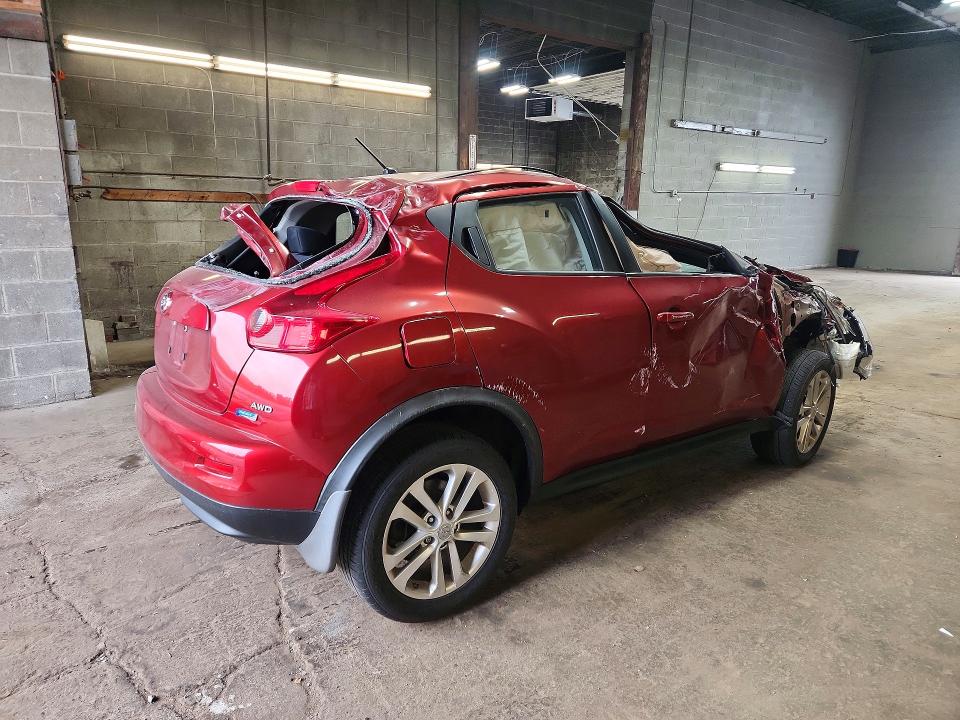 2013 Nissan Juke VIN JN8AF5MV5DT213749 COPART salvage auction — FRONT END, Ny - Mv-907A Salvage Certificate, sold $750 on 2026-07-06 (photo 3)