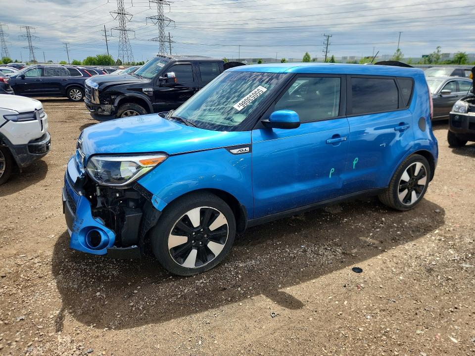 2017 Kia VIN KNDJP3A54H7456615 COPART salvage auction — FRONT END, Il - Salvage Certificate, sold $1,450 on 2026-07-14 (photo 1)