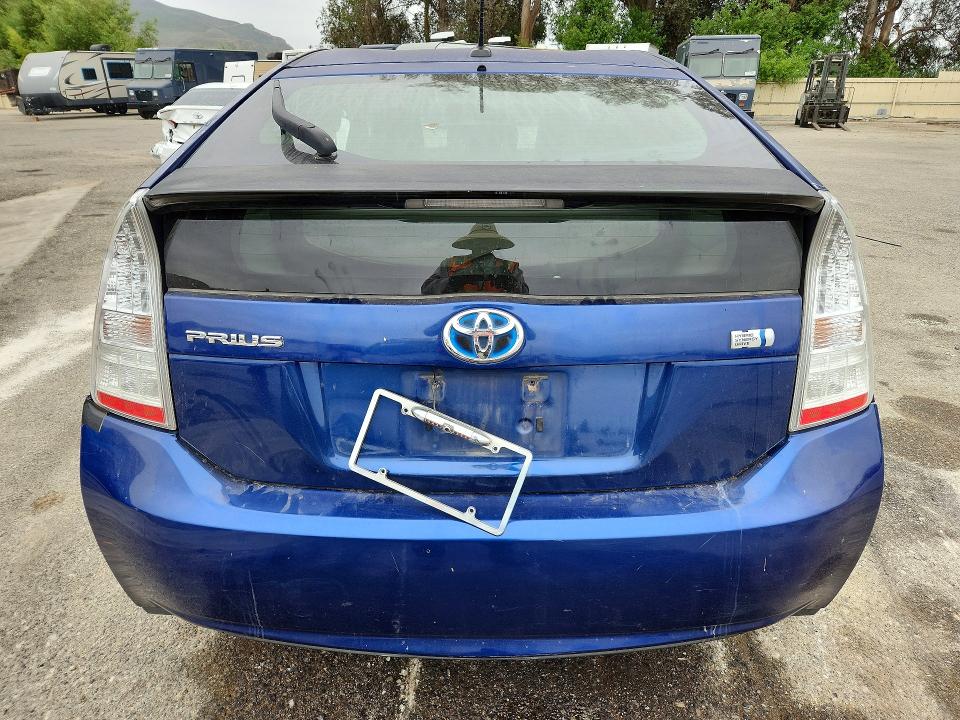 2011 Toyota Prius VIN JTDKN3DU0B5354213 COPART salvage auction — FRONT END, Ca - Salvage Certificate, sold $450 on 2026-07-24 (photo 6)