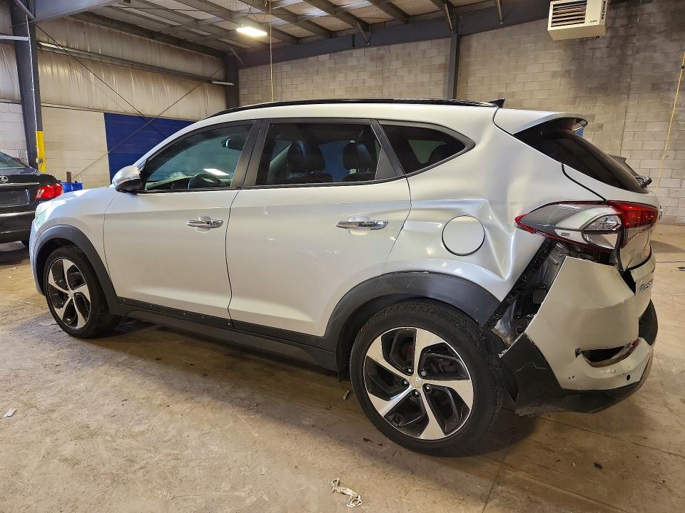 2016 Hyundai Tucson VIN KM8J33A22GU095012 COPART salvage auction — REAR END, Pa - Certificate Of Salvage, sold $2,050 on 2026-07-15 (photo 2)