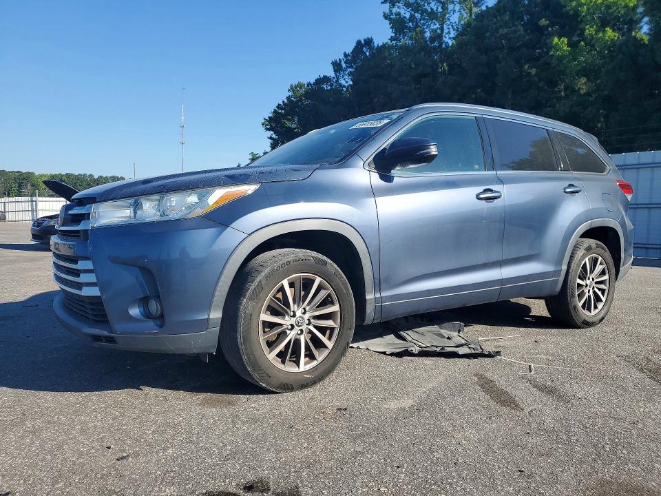2018 Toyota Highlander VIN 5TDKZRFH7JS280711 COPART salvage auction — MECHANICAL, Fl - Dealer Only Clean Title, sold $12,300 on 2026-07-28 (photo 1)