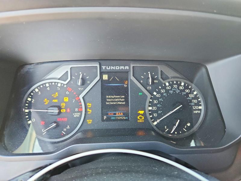 2022 Toyota Tundra VIN 5TFLA5DB7NX020425 COPART salvage auction — FRONT END, Fl - Certificate Of Destruction, sold $12,600 on 2026-07-06 (photo 9)