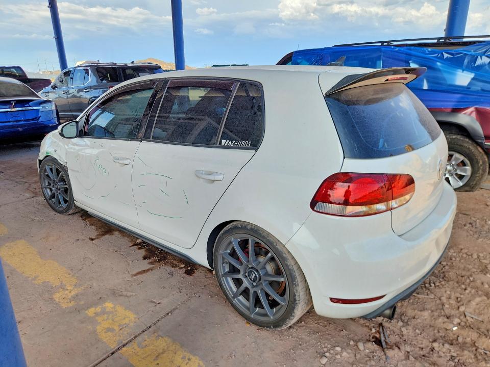 2012 Volkswagen Gti VIN WVWHV7AJ9CW308371 COPART salvage auction — FRONT END, Az - Cert Of Title - Salvage, sold $2,550 on 2026-07-02 (photo 2)
