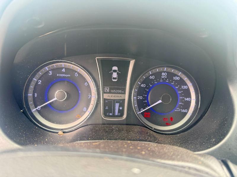 2013 Hyundai Azera VIN KMHFG4JG8DA312524 COPART salvage auction — FRONT END, Ok - Certificate Of Title (P), sold $600 on 2026-07-02 (photo 8)