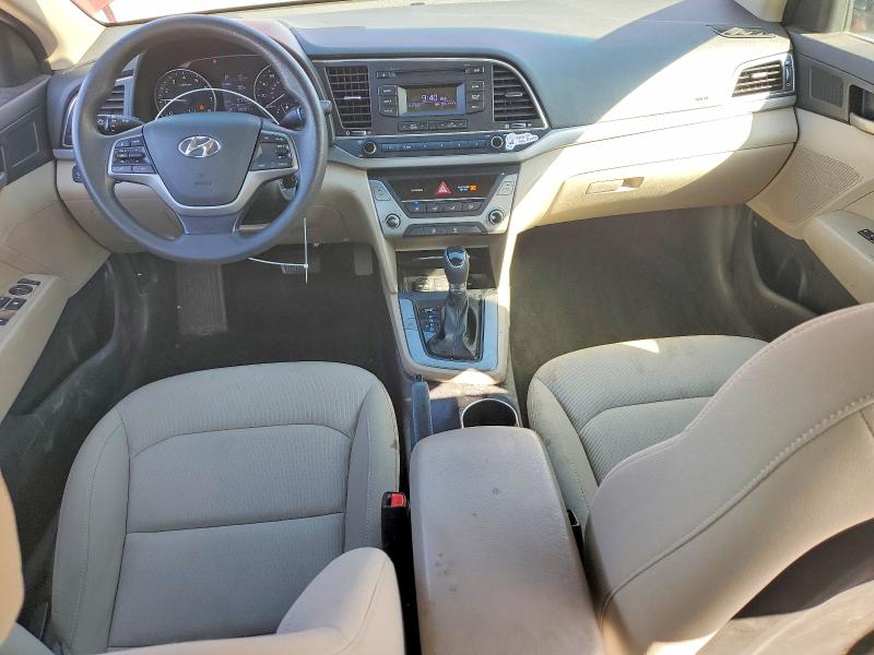 2017 Hyundai Elantra VIN KMHD74LF2HU390362 COPART salvage auction — REAR END, Id - Salvage Certificate Of Title, sold $1,600 on 2026-07-23 (photo 8)