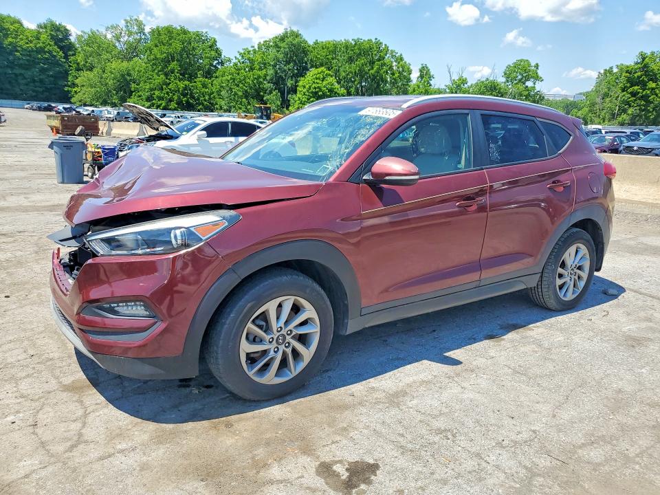 2016 Hyundai Tucson VIN KM8J3CA24GU124347 COPART salvage auction — FRONT END, Ny - Certificate Of Title, sold $2,500 on 2026-07-14 (photo 1)