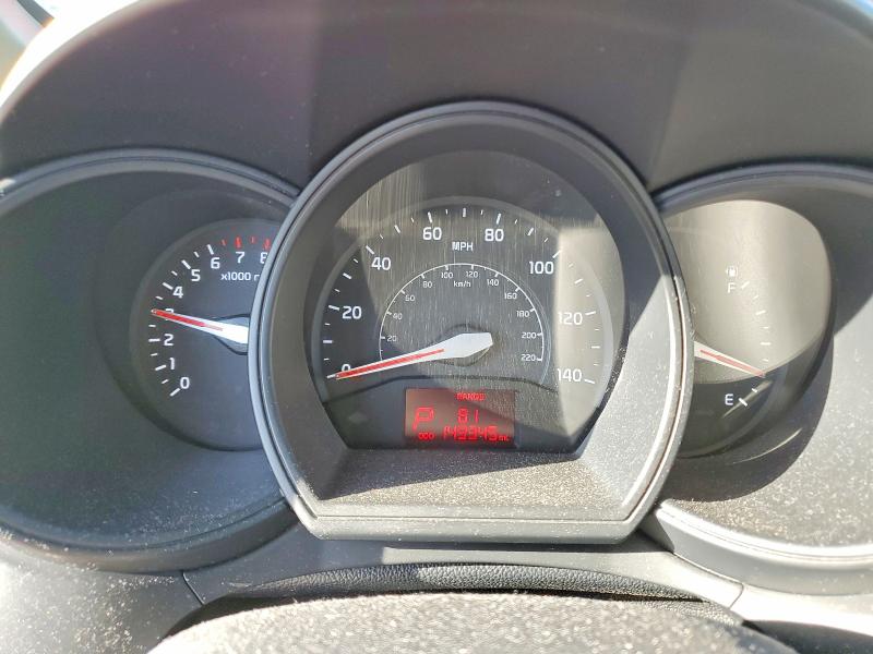 2013 Kia Rio VIN KNADM4A31D6174469 COPART salvage auction — REAR END, Nv - Salvage Title, sold $750 on 2026-07-22 (photo 9)