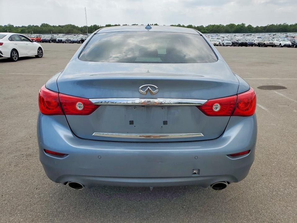 2014 Infiniti Q50 VIN JN1BV7AR5EM682635 COPART salvage auction — FRONT END, Ny - Mv-907A Salvage Certificate, sold $400 on 2026-07-15 (photo 6)