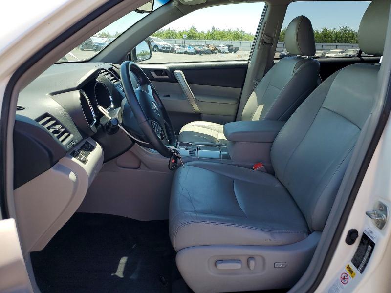 2013 Toyota Highlander VIN 5TDZK3EH9DS102109 COPART salvage auction — FRONT END, Ca - Salvage Certificate, sold $5,700 on 2026-07-16 (photo 7)