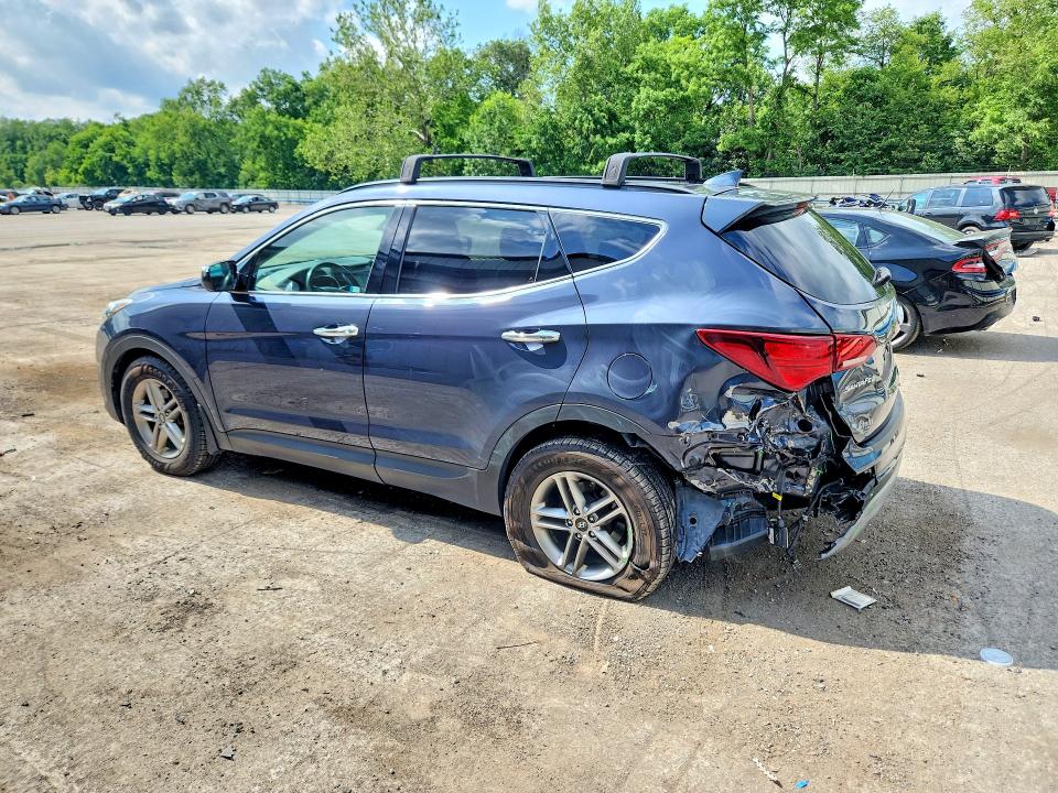 2018 Hyundai Santa fe VIN 5NMZUDLB2JH100991 COPART salvage auction — REAR END, Pa - Certificate Of Salvage, sold $3,450 on 2026-07-02 (photo 2)