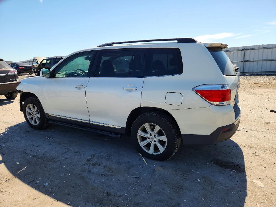 2013 Toyota Highlander VIN 5TDBK3EH5DS238741 COPART salvage auction — FRONT END, Va - Cert Of Title - Salvage, sold $3,050 on 2026-07-15 (photo 2)