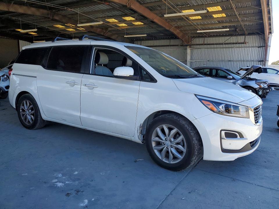 2021 Kia SEDONA VIN KNDMB5C10M6673418 COPART salvage auction — FRONT END, Ca - Salvage Certificate, sold $3,900 on 2026-07-09 (photo 4)