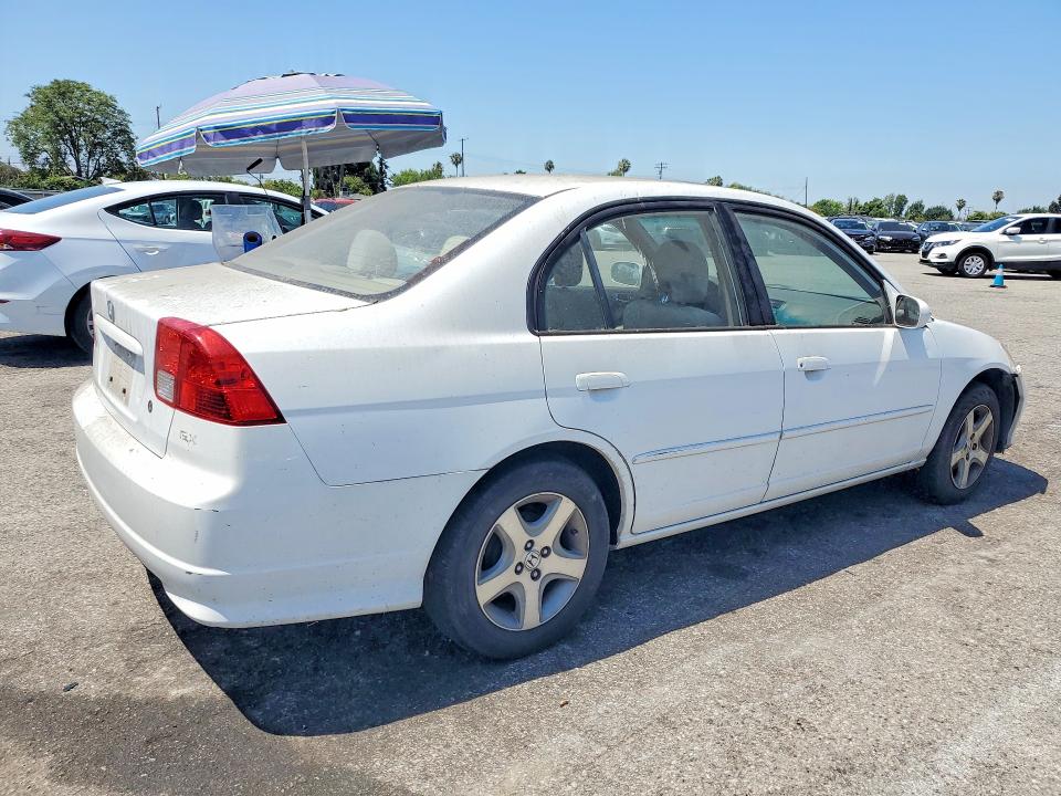 2005 Honda Civic VIN JHMES26795S000315 COPART salvage auction — FRONT END, Ca - Dis/Dlr/Exp Only Clean Title, sold $700 on 2026-07-07 (photo 3)