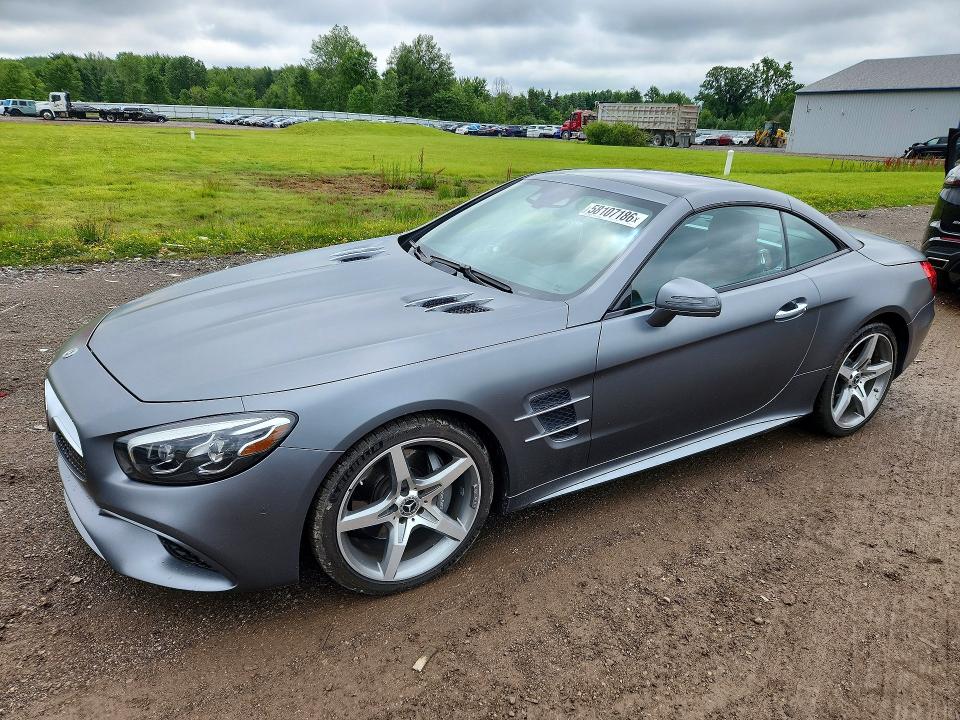 2018 Mercedes-benz Sl-class VIN WDDJK7DA3JF050583 COPART salvage auction — HAIL, Oh - Cert Of Title-Salvage, sold $32,000 on 2026-07-20 (photo 1)