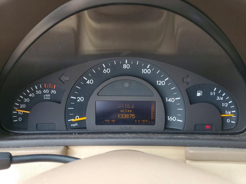 2002 Mercedes-benz C-klasse VIN WDBRF61J12F146373 COPART salvage auction — WATER/FLOOD, IL - SALVAGE CERT-FLOOD, sold $225 on 2026-07-15 (photo 9)