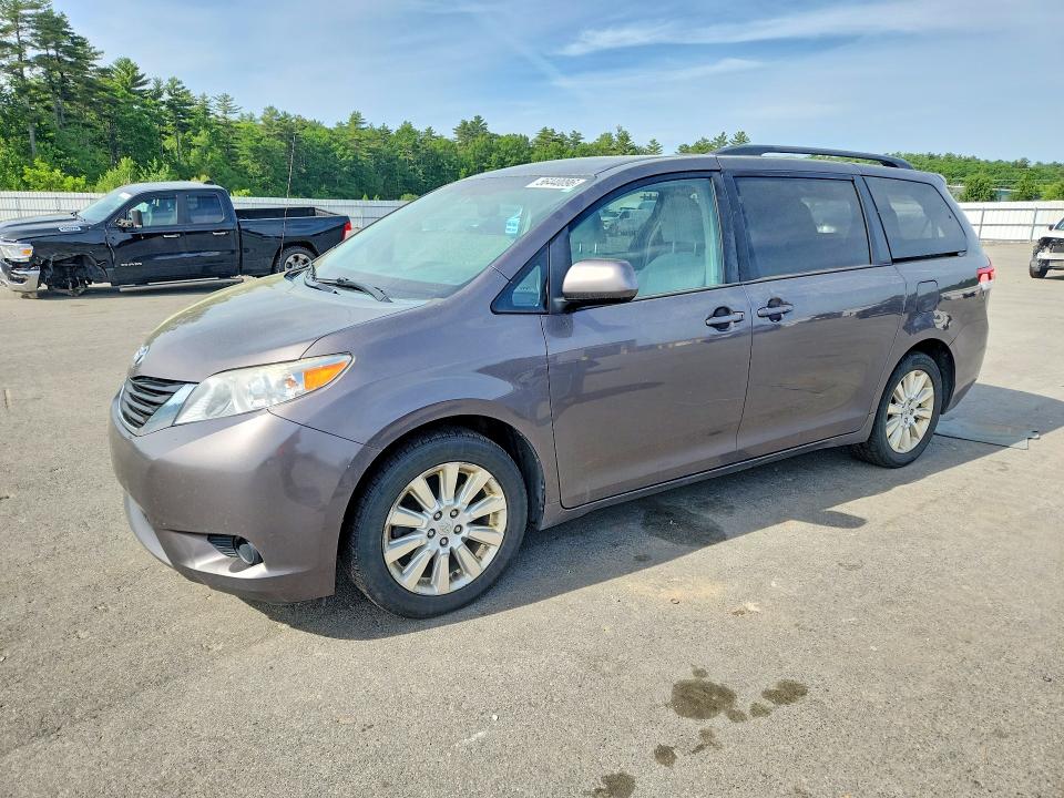 2013 Toyota Sienna VIN 5TDJK3DC4DS053999 COPART salvage auction — REAR END, ME - CERT OF TITLE-SALVAGE COLLISIO, sold $1,100 on 2026-07-15 (photo 1)