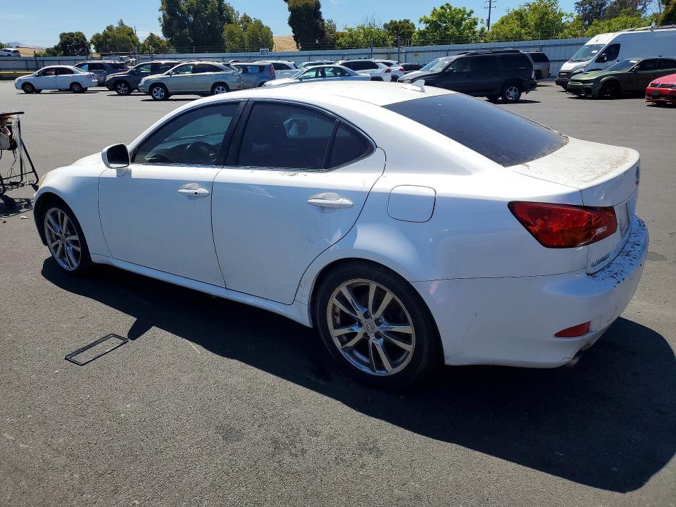 2007 Lexus Is VIN JTHBK262272056297 COPART salvage auction — VANDALISM, Ca - Salvage Certificate, sold $375 on 2026-07-20 (photo 2)