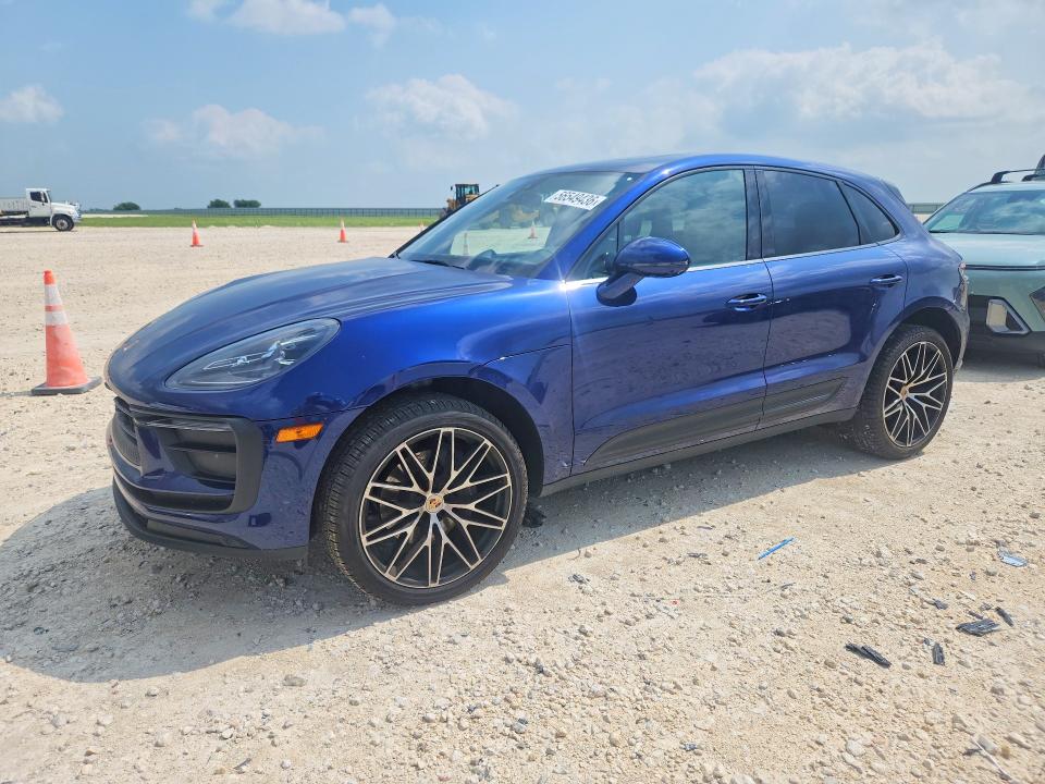 2024 Porsche Macan VIN WP1AA2A50RLB12346 COPART salvage auction — FRONT END, Tx - Salvage Vehicle Title, sold $30,750 on 2026-07-23 (photo 1)
