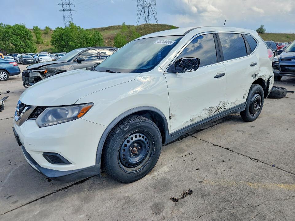 2016 Nissan Rogue VIN KNMAT2MV3GP682936 COPART salvage auction — SIDE, Co - Public - Salvage Title, sold $1,000 on 2026-07-27 (photo 1)