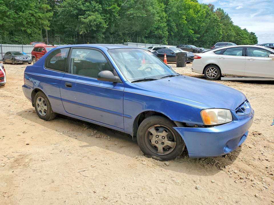 2002 Hyundai Accent VIN KMHCG35C82U210866 COPART salvage auction — UNDERCARRIAGE, Ga - Cert Of Title-Salvage, sold $275 on 2026-07-31 (photo 4)