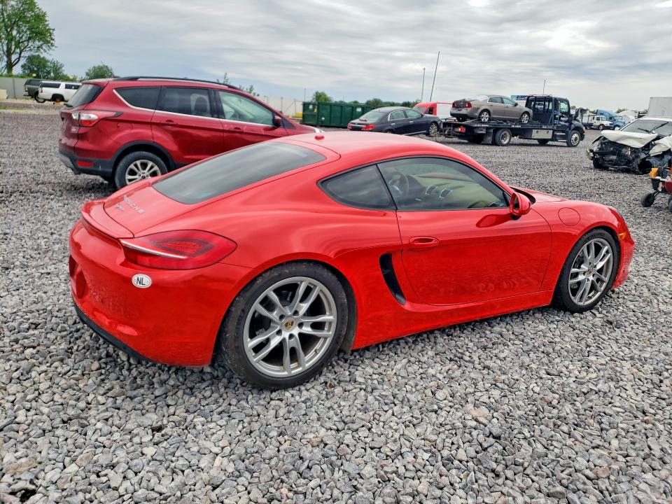 2014 Porsche Cayman VIN WP0AA2A89EK174596 COPART salvage auction — FRONT END, In - Cert Of Title-Salvage Title, sold $18,800 on 2026-07-21 (photo 3)