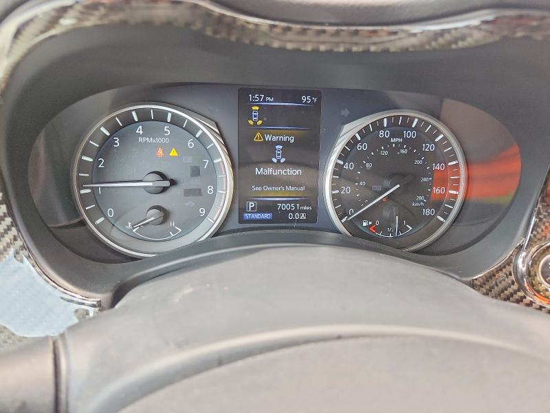 2016 Infiniti Q50 VIN JN1FV7AP6GM420951 COPART salvage auction — FRONT END, Fl - Cert Of Title Slvg Rebuildable, sold $4,850 on 2026-07-16 (photo 9)
