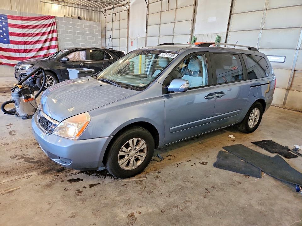 2012 Kia SEDONA VIN KNDMG4C7XC6492437 COPART salvage auction — FRONT END, Mo - Salvage Certificate Of Title, sold $1,200 on 2026-07-28 (photo 1)