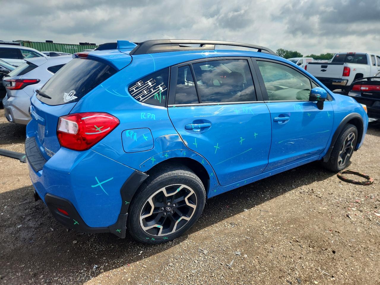 2016 Subaru Crosstrek VIN JF2GPANC2GH265289 COPART salvage auction — Side, IL - SALVAGE CERTIFICATE, sold $6,100 on 2026-07-02 (photo 3)
