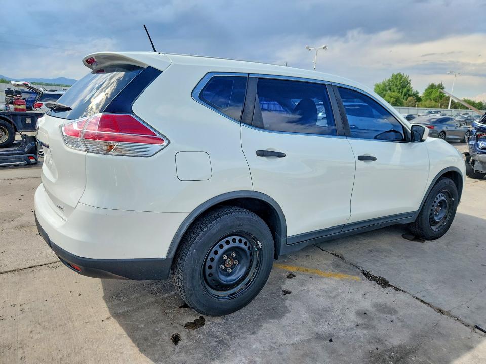 2016 Nissan Rogue VIN KNMAT2MV3GP682936 COPART salvage auction — SIDE, Co - Public - Salvage Title, sold $1,000 on 2026-07-27 (photo 3)