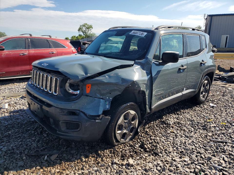 2017 Jeep Renegade VIN ZACCJBAB3HPE68820 COPART salvage auction — FRONT END, AL - CERT OF TITLE-SALVAGE TITLE, sold $1,050 on 2026-07-28 (photo 1)
