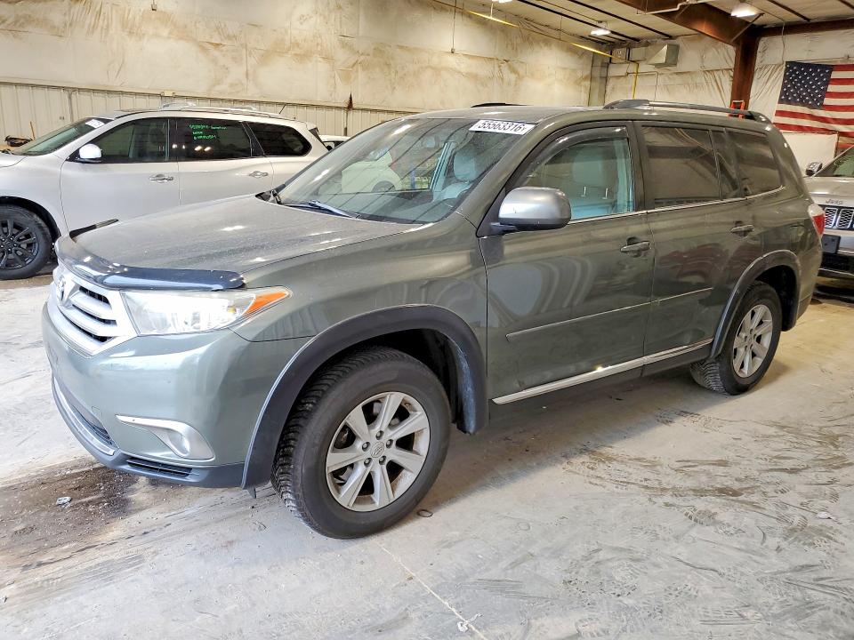 2013 Toyota Highlander VIN 5TDBK3EH4DS235524 COPART salvage auction — SIDE, Wi - Junked Vehicle Bill Of Sale, sold $2,150 on 2026-07-15 (photo 1)