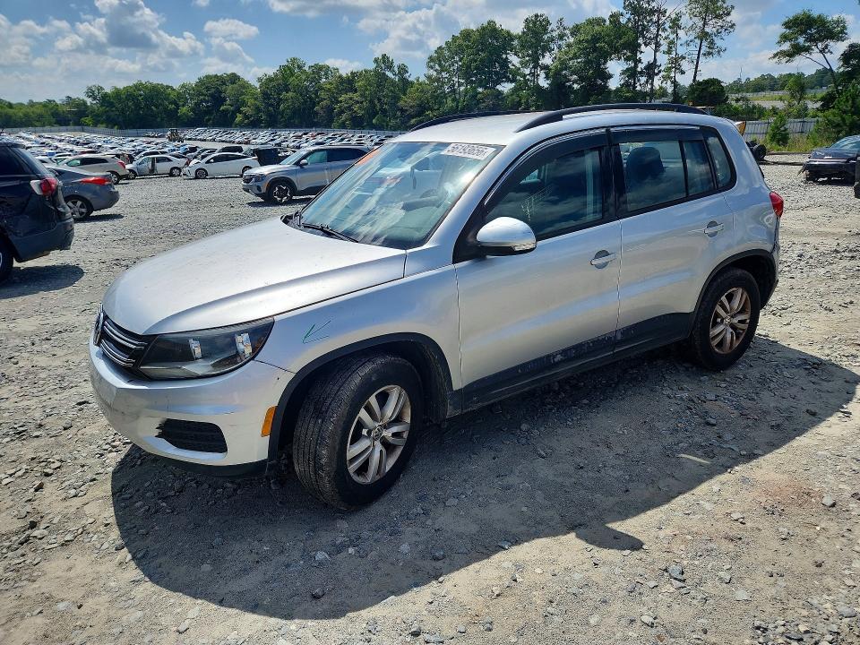 2017 Volkswagen Tiguan VIN WVGAV7AX5HK006088 COPART salvage auction — REAR END, GA - CERT OF TITLE-SALVAGE, sold $300 on 2026-07-30 (photo 1)