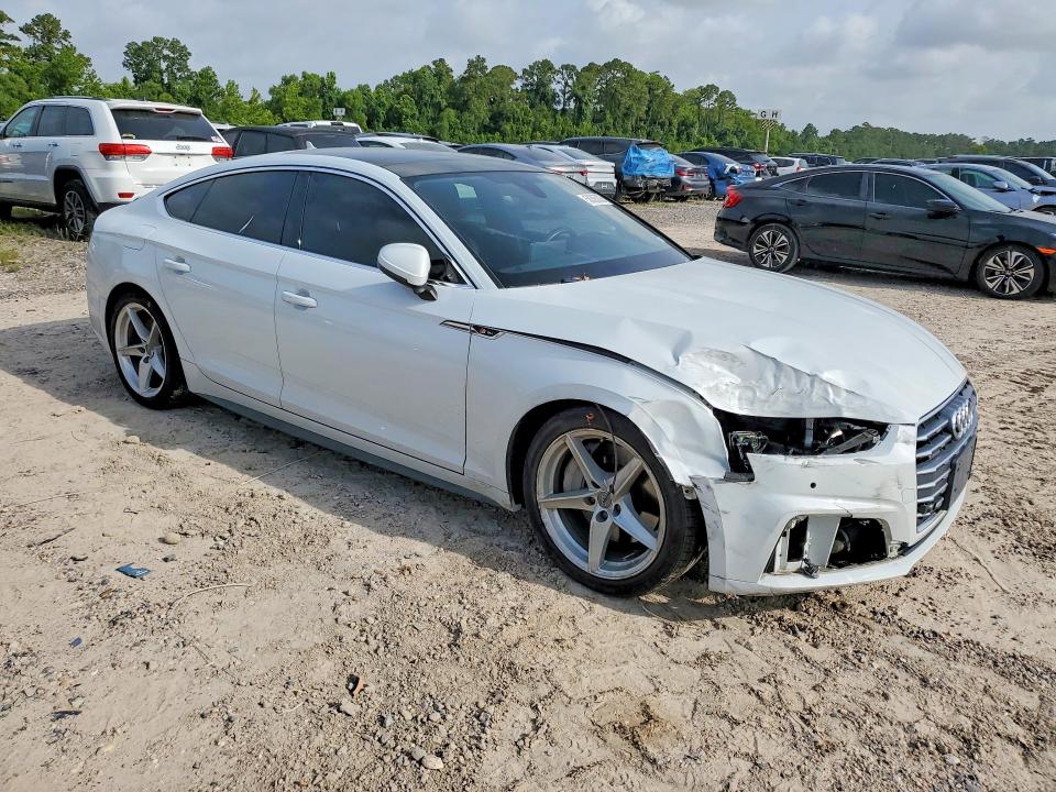 2018 Audi A5 VIN WAUENCF5XJA058315 COPART salvage auction — FRONT END, Tx - Salvage Vehicle Title, sold $1,250 on 2026-07-24 (photo 4)