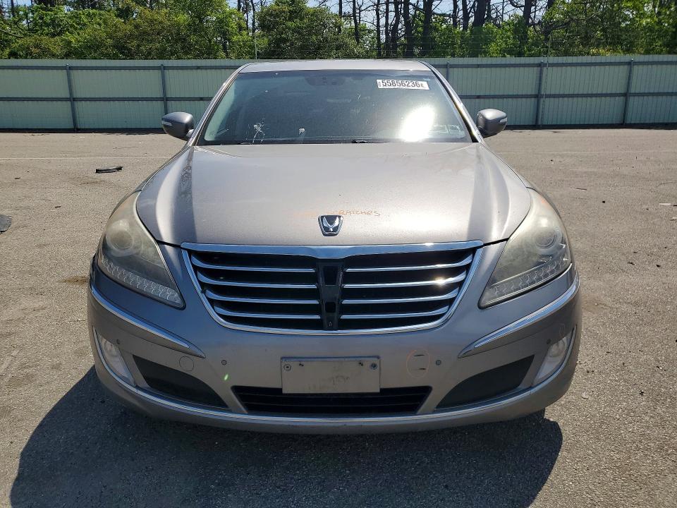 2011 Hyundai Equus VIN KMHGH4JF6BU034727 COPART salvage auction — REAR END, Ny - Mv-907A Salvage Certificate, sold $425 on 2026-07-06 (photo 5)