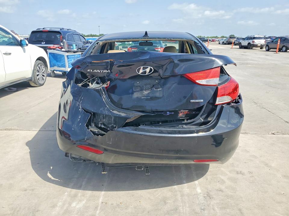2011 Hyundai Elantra VIN KMHDH4AE1BU138827 COPART salvage auction — REAR END, Tx - Bonded Nonrepairable, sold $425 on 2026-07-16 (photo 6)