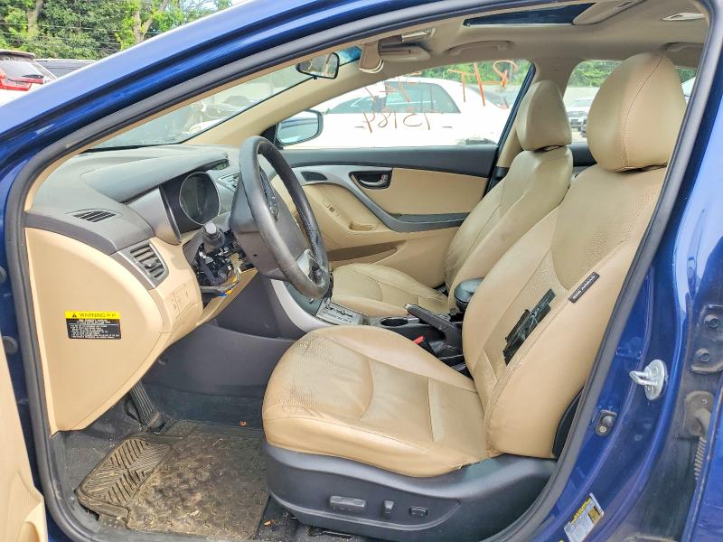 2013 Hyundai Elantra VIN KMHDH4AEXDU520941 COPART salvage auction — VANDALISM, Pa - Certificate Of Salvage, sold $825 on 2026-07-27 (photo 7)