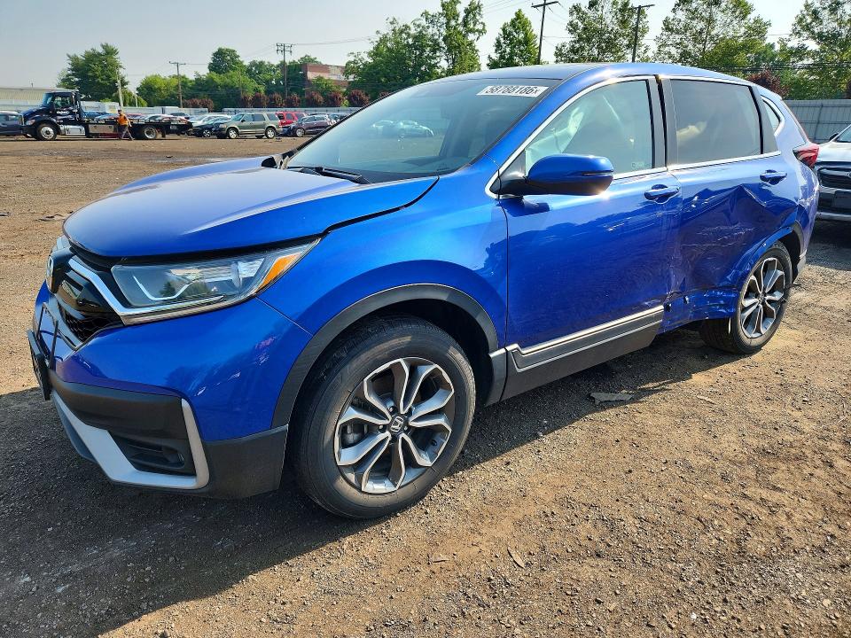 2022 Honda Cr-v VIN 7FARW2H81NE037387 COPART salvage auction — SIDE, Ct - Cert Of Title-Salvage, sold $12,700 on 2026-07-10 (photo 1)