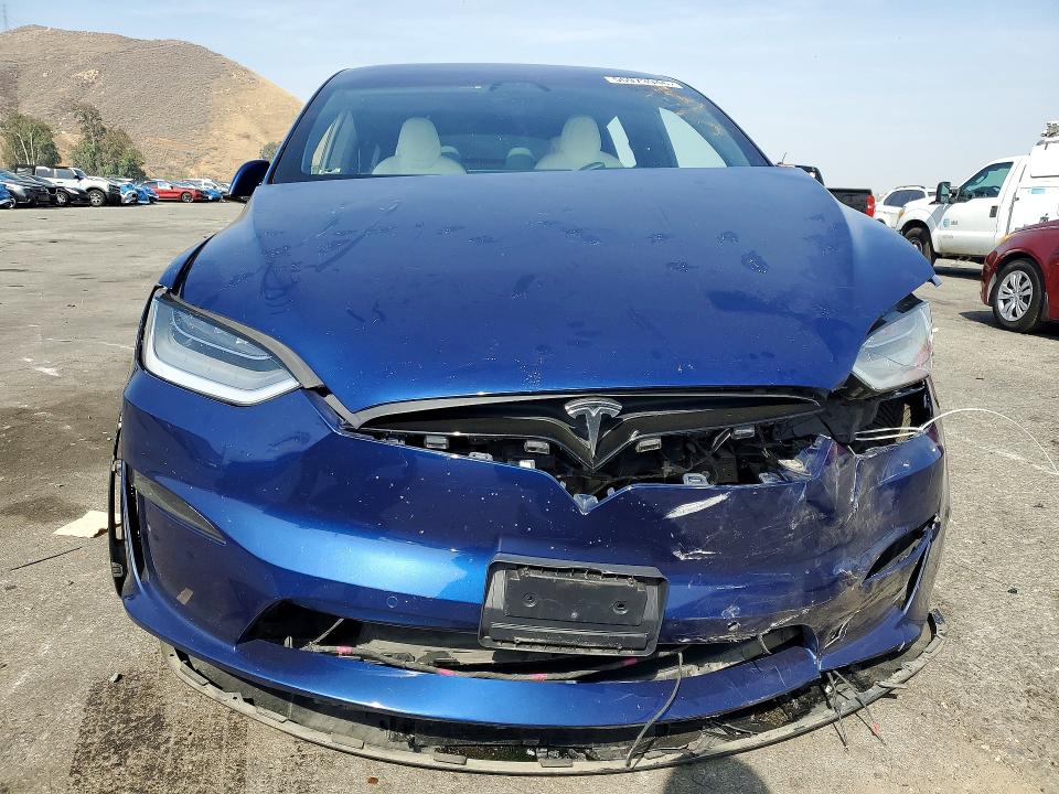 2022 Tesla VIN 7SAXCBE53NF329261 COPART salvage auction — FRONT END, Ca - Salvage Certificate, sold $16,300 on 2026-07-16 (photo 5)