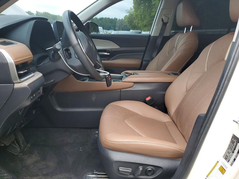 2024 Toyota Highlander VIN 5TDAAAB59RS018202 COPART salvage auction — FRONT END, Id - Salvage Certificate Of Title, sold $32,500 on 2026-07-07 (photo 7)