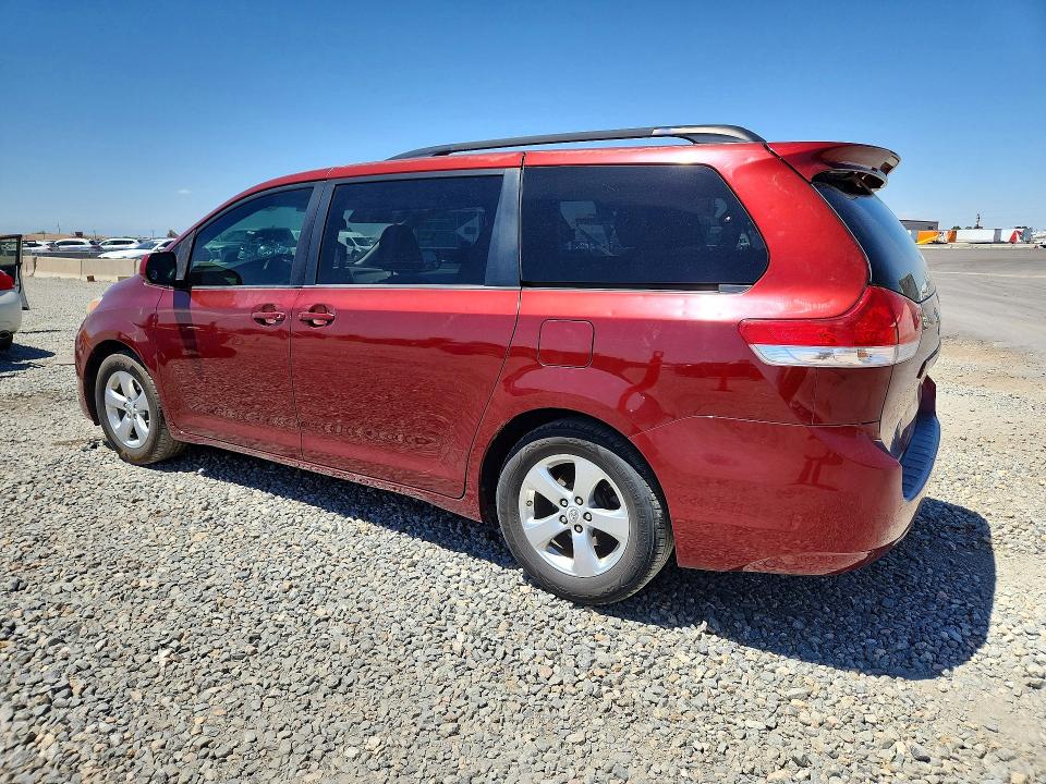 2011 Toyota Sienna VIN 5TDKK3DC4BS075986 COPART salvage auction — HAIL, Co - Certificate Of Title, sold $2,050 on 2026-07-07 (photo 2)