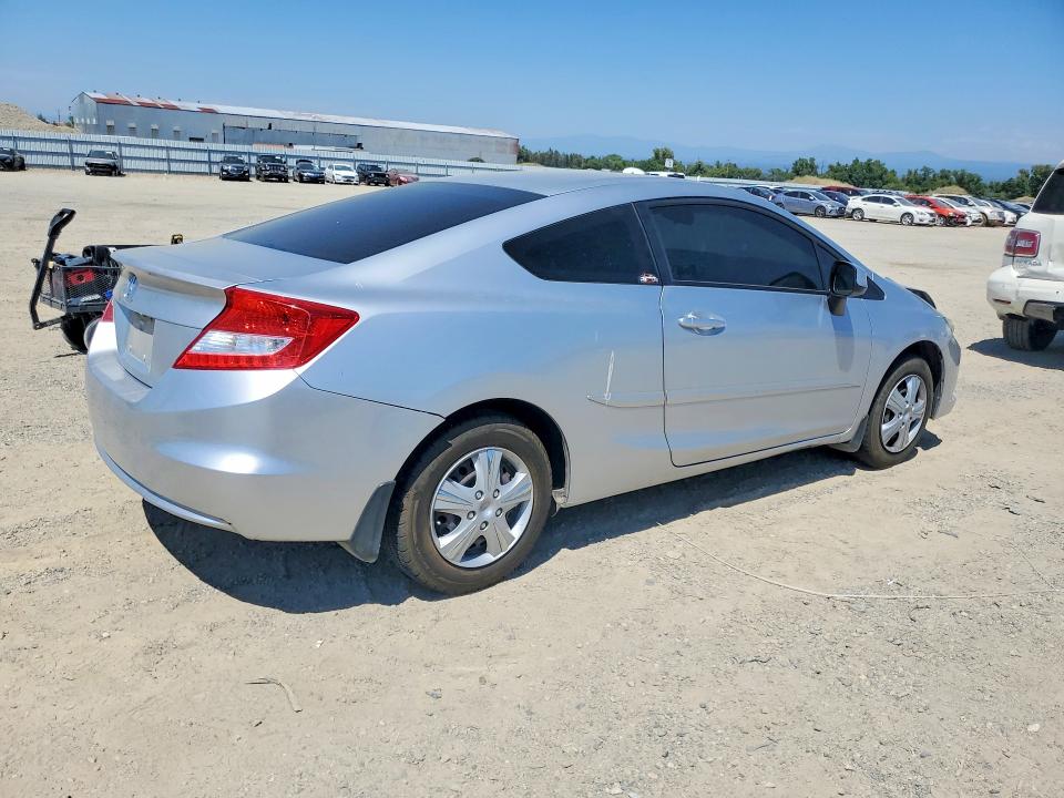 2013 Honda Civic VIN 2HGFG3B59DH515341 COPART salvage auction — FRONT END, Ca - Salvage Certificate, sold $1,150 on 2026-07-02 (photo 3)