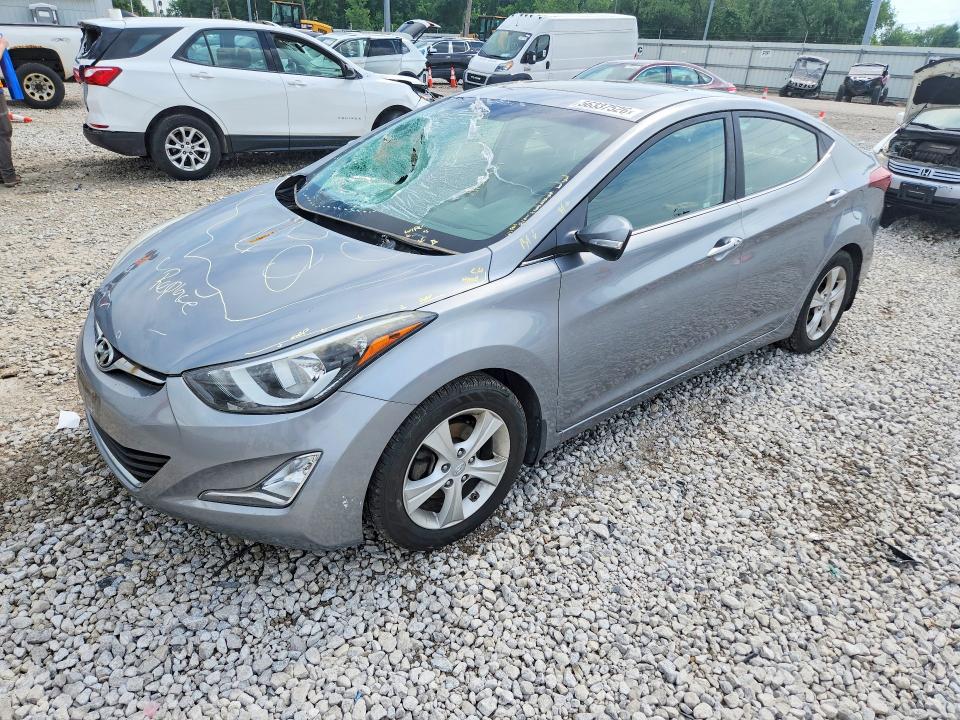 2016 Hyundai VIN KMHDH4AE7GU557126 COPART salvage auction — FRONT END, Oh - Cert Of Title-Salvage, sold $1,650 on 2026-07-24 (photo 1)