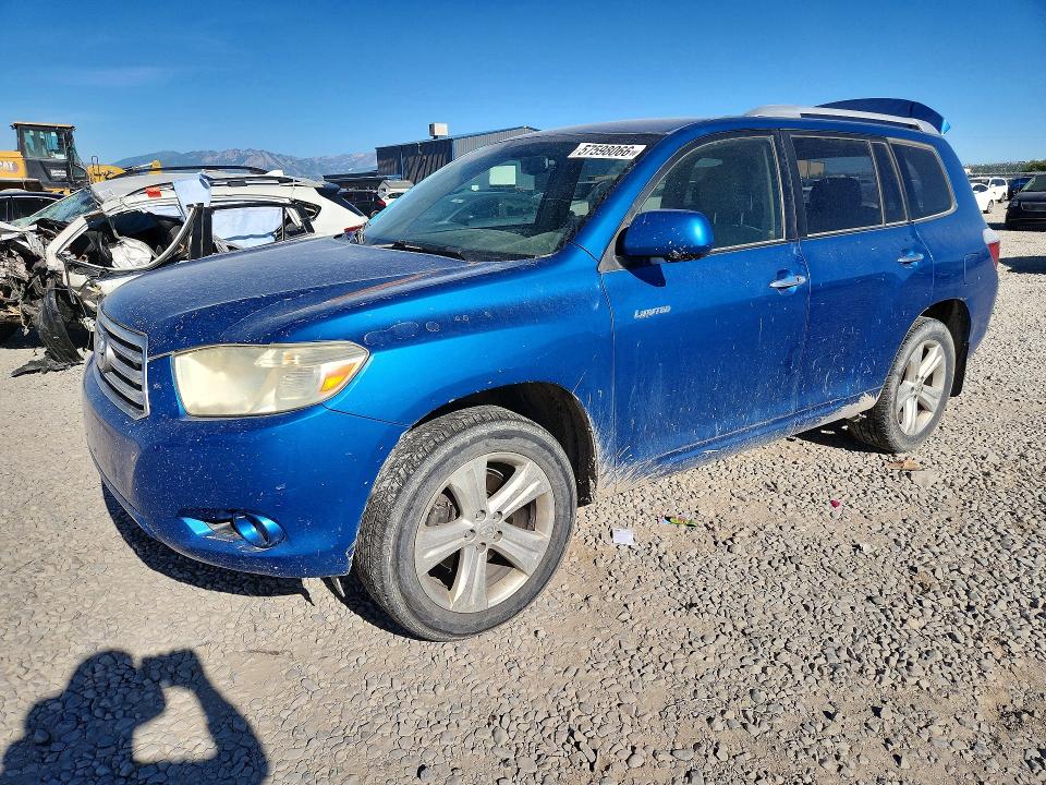2008 Toyota Highlander VIN JTEES42A382018923 COPART salvage auction — REAR END, Ut - Certificate Of Title, sold $1,850 on 2026-07-24 (photo 1)