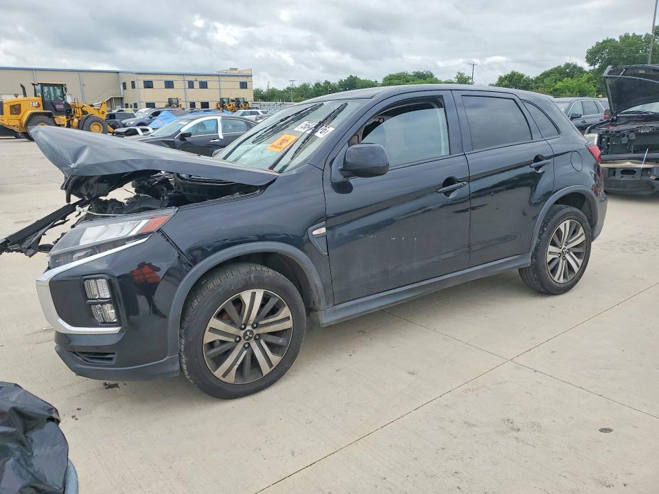 2021 Mitsubishi Outlander VIN JA4APUAUXMU021732 COPART salvage auction — FRONT END, Tx - Salvage Vehicle Title, sold $1,750 on 2026-07-16 (photo 1)